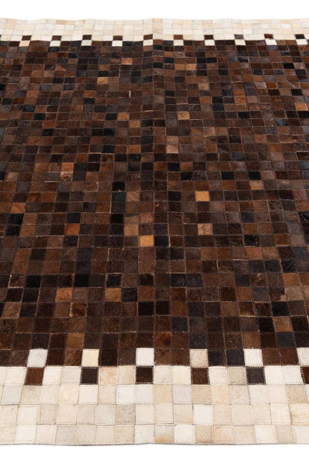 Detail image of 5' 1 x 7' 11 Cowhide Stocks Rug