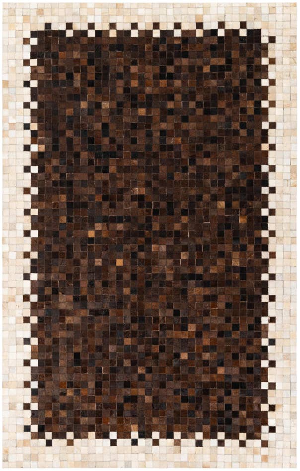 Detail image of 5' 1 x 7' 11 Cowhide Stocks Rug