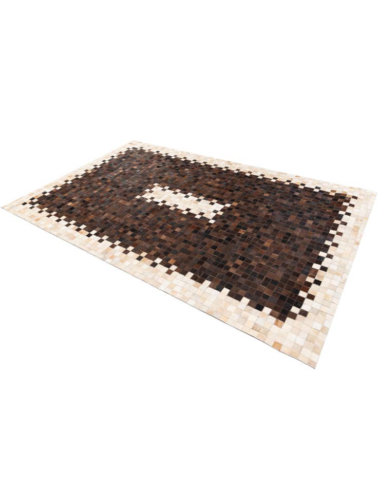 Detail image of 5' 1 x 8' Cowhide Stocks Rug