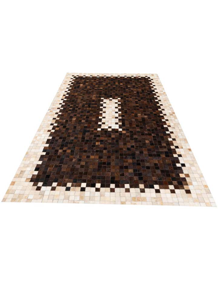 5' 1 x 8' Cowhide Stocks Rug