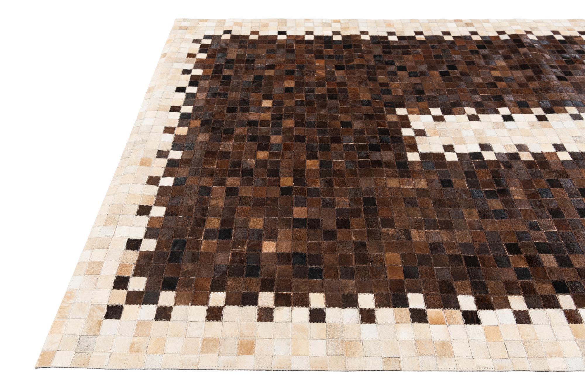 5' 1 x 8' Cowhide Stocks Rug