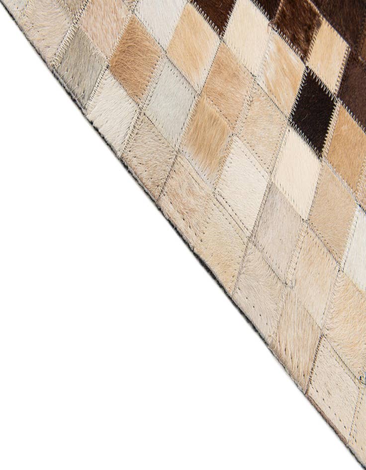 Detail image of 5' 1 x 8' Cowhide Stocks Rug