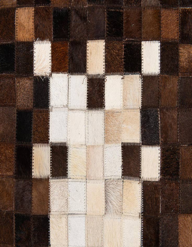 Detail image of 5' 1 x 8' Cowhide Stocks Rug