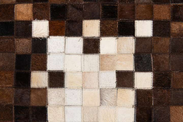 5' 1 x 8' Cowhide Stocks Rug