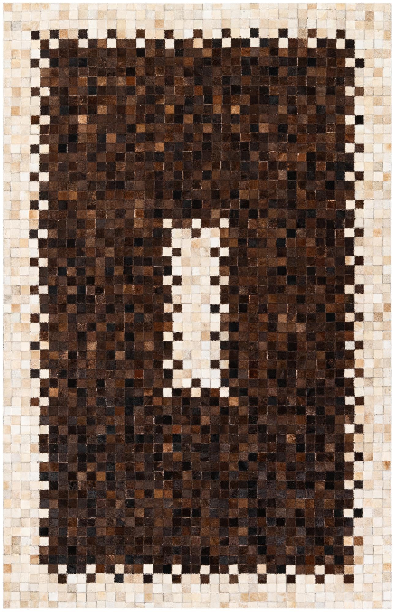 5' 1 x 8' Cowhide Stocks Rug