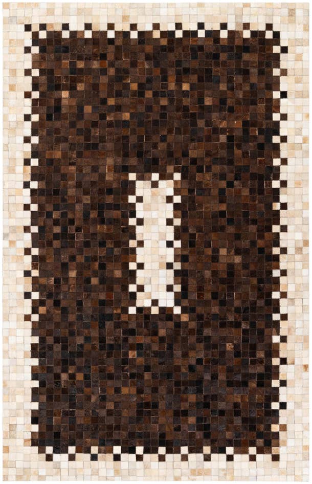 Detail image of 5' 1 x 8' Cowhide Stocks Rug