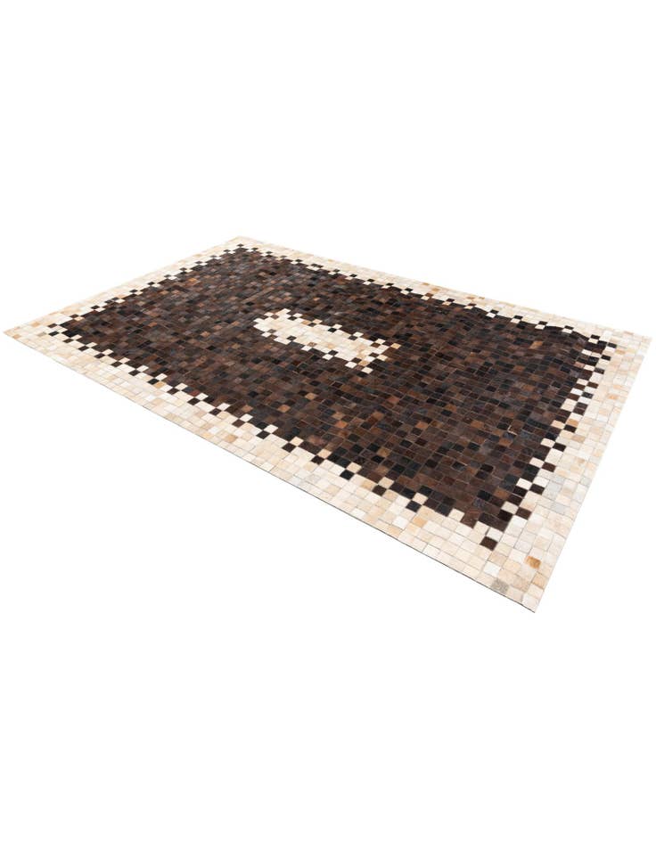 Detail image of 5' 3 x 8' Cowhide Stocks Rug