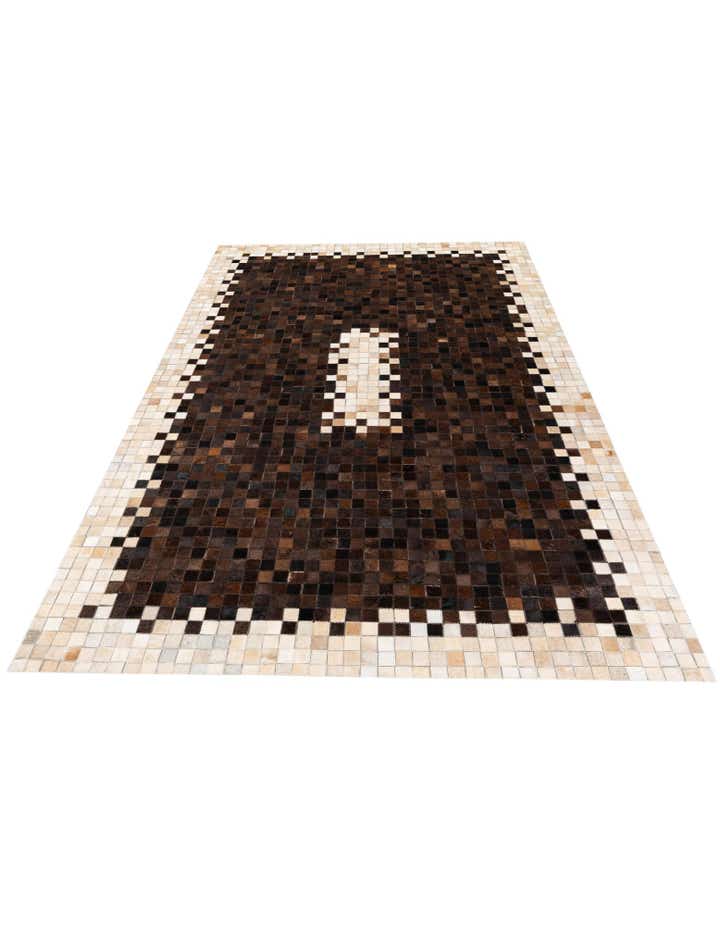5' 3 x 8' Cowhide Stocks Rug