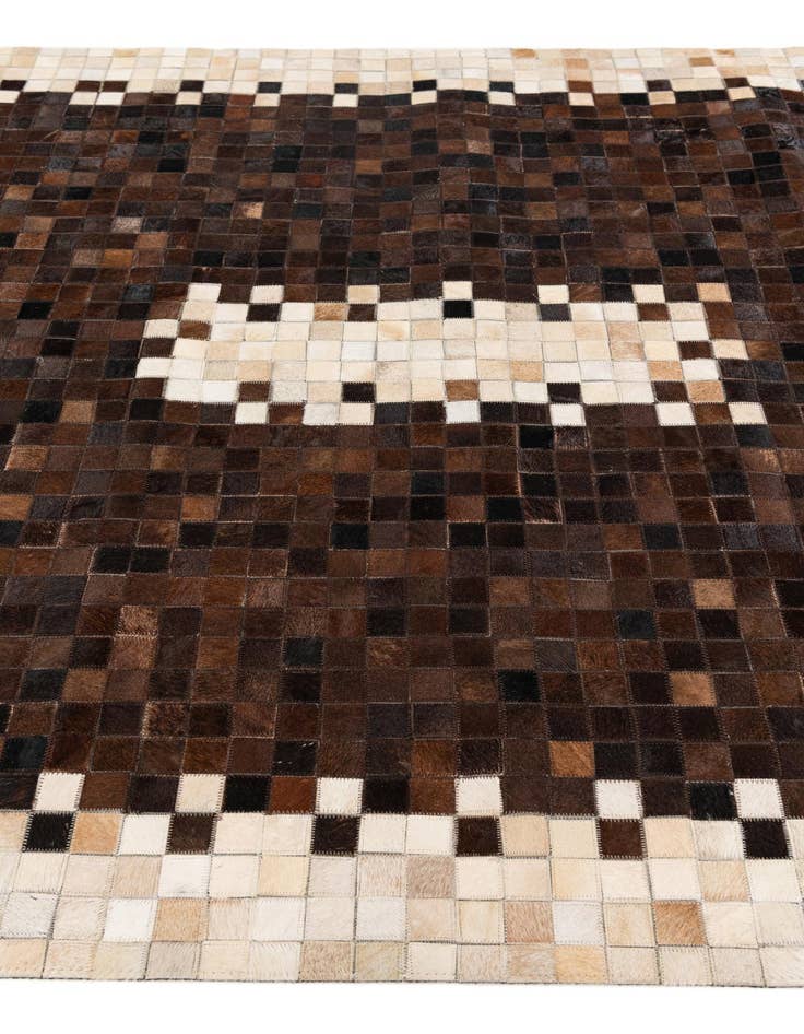 Detail image of 5' 3 x 8' Cowhide Stocks Rug