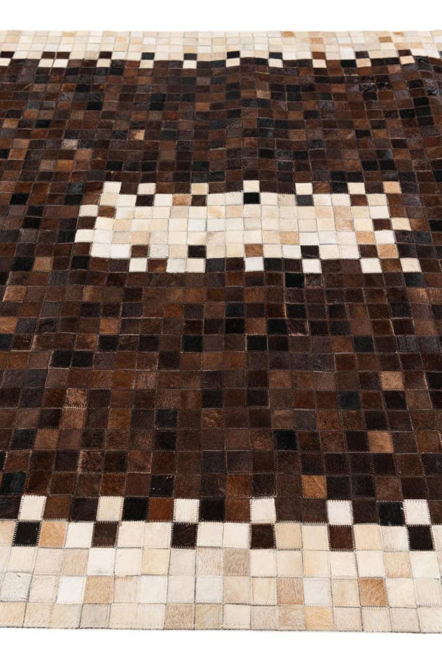 Detail image of 5' 3 x 8' Cowhide Stocks Rug