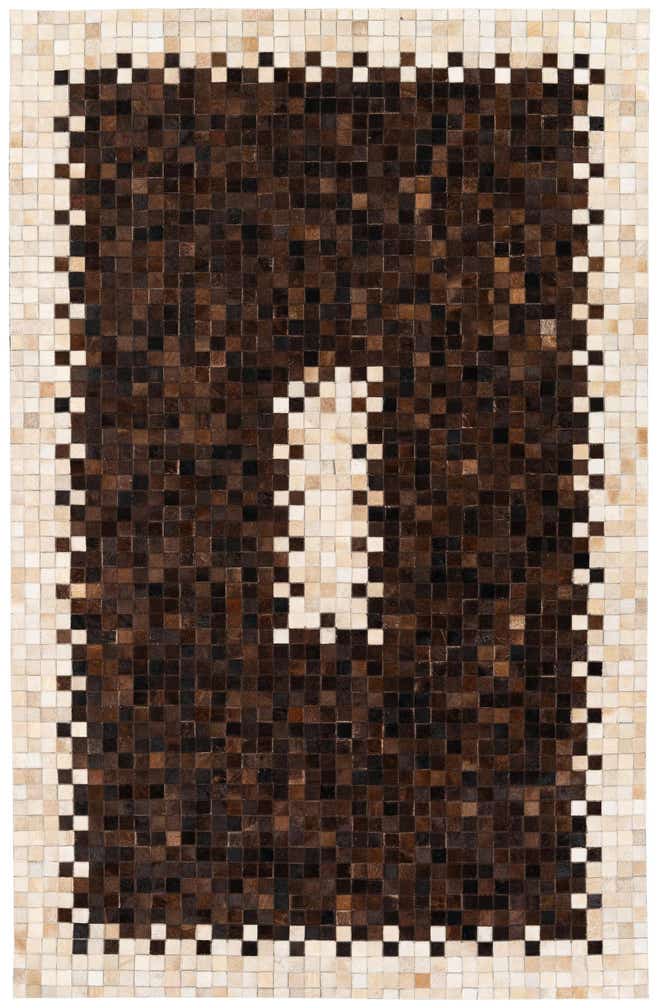 5' 2 x 8' Cowhide Stocks Rug