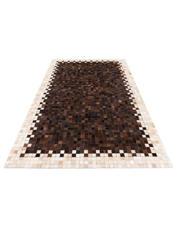 Detail image of 5' x 7' 11 Cowhide Stocks Rug