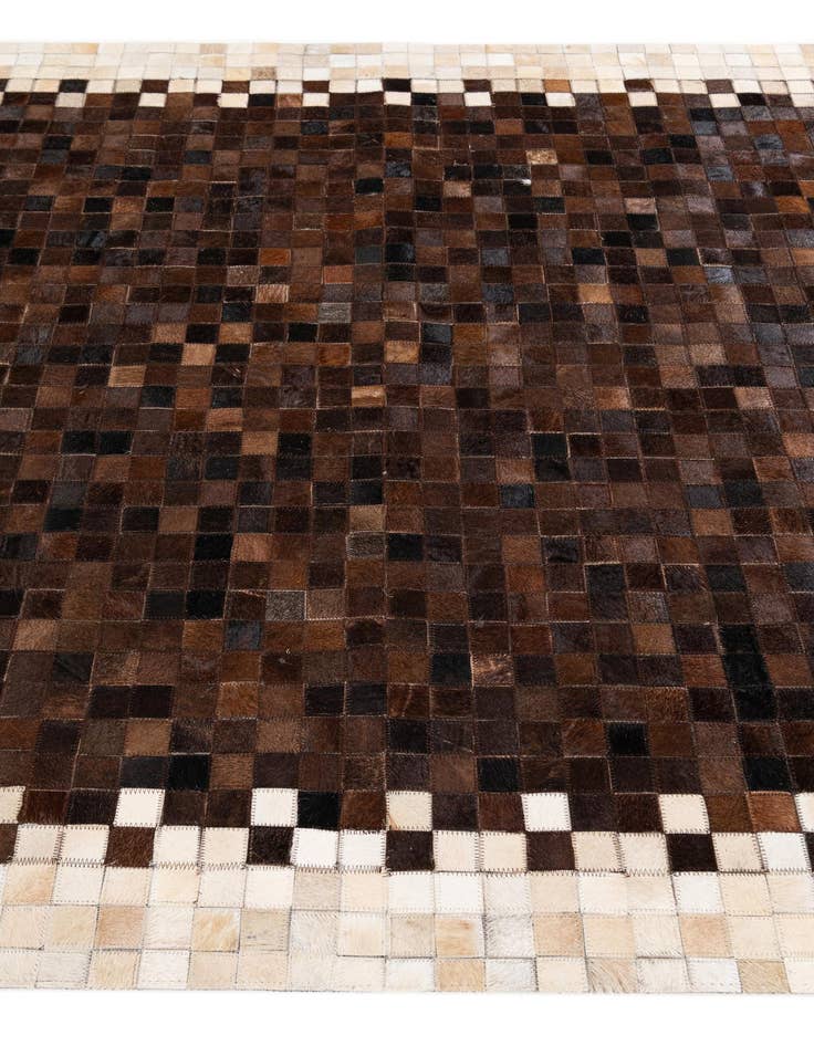 Detail image of 5' x 7' 11 Cowhide Stocks Rug