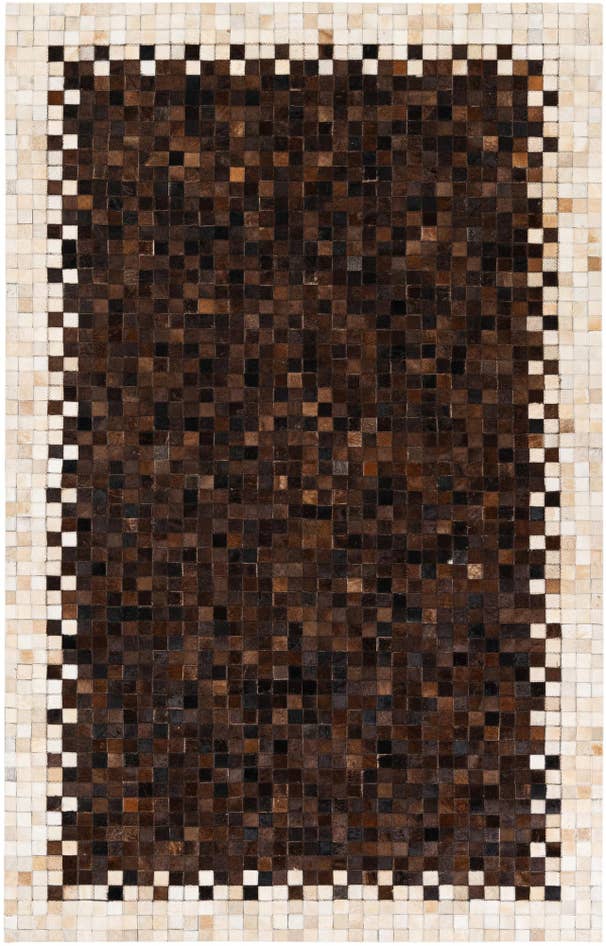 Detail image of 5' x 7' 11 Cowhide Stocks Rug