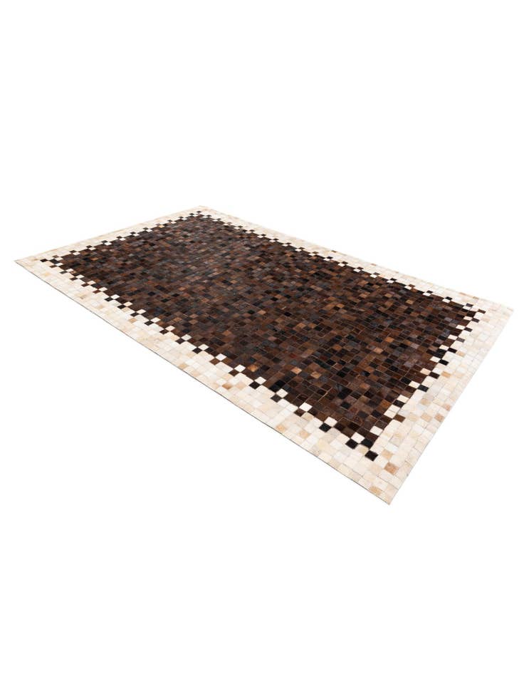 Detail image of 5' 1 x 8' 2 Cowhide Stocks Rug