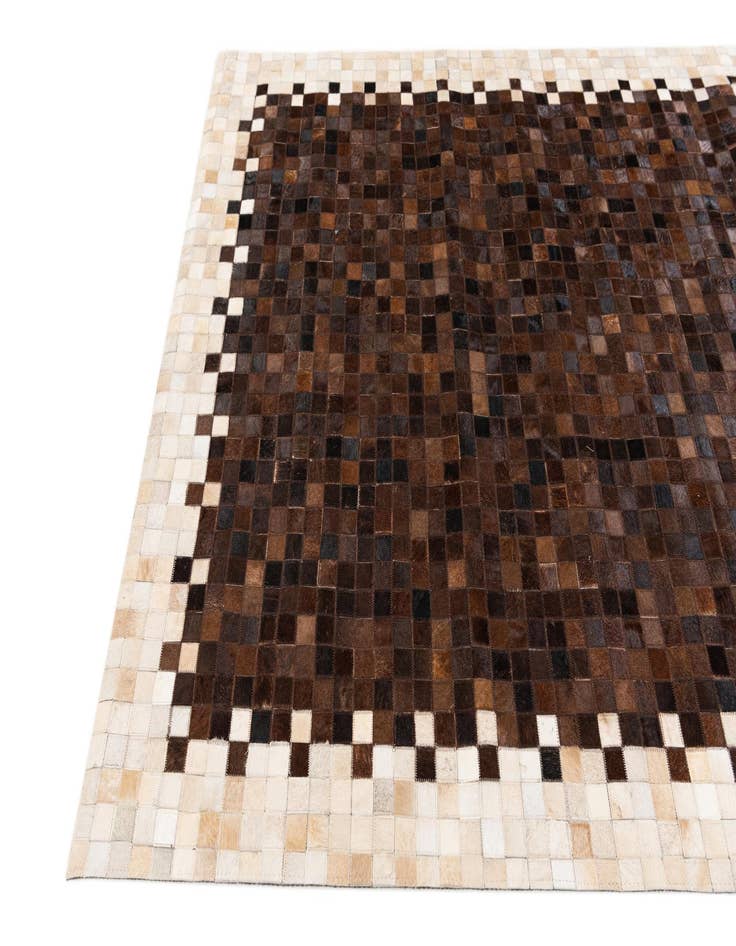 Detail image of 5' x 8' Cowhide Stocks Rug