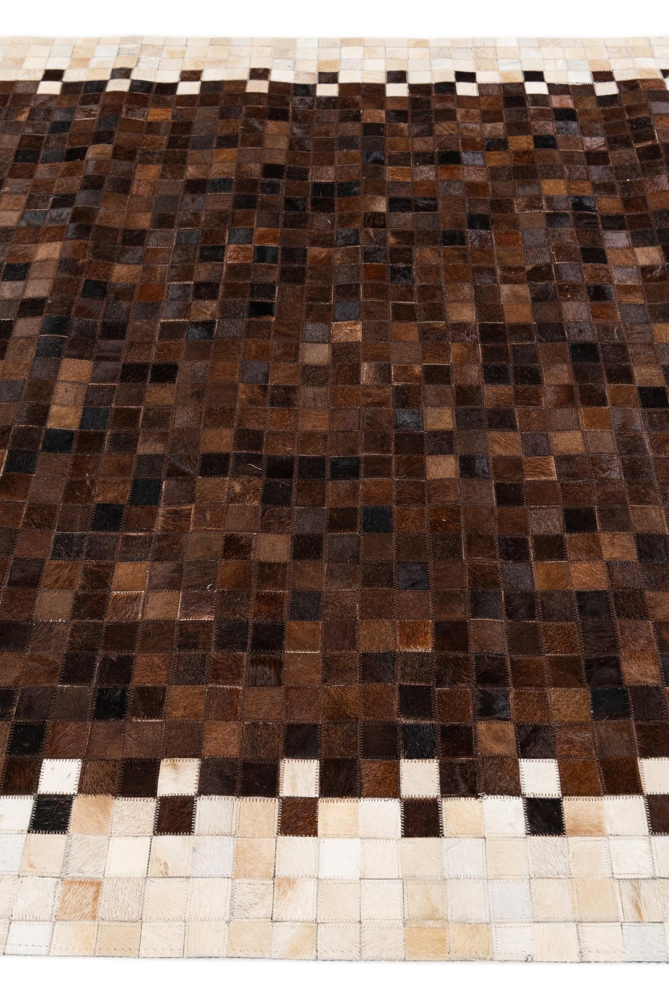 5' x 8' Cowhide Stocks Rug
