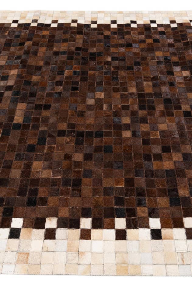 Detail image of 5' x 8' Cowhide Stocks Rug