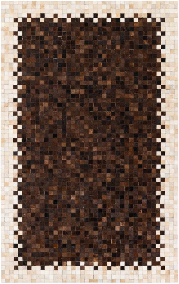 Detail image of 5' x 8' Cowhide Stocks Rug