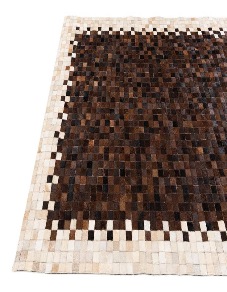 Detail image of 5' 1 x 7' 11 Cowhide Stocks Rug