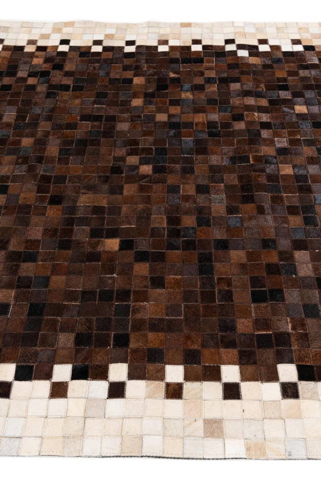 Detail image of 5' 1 x 7' 11 Cowhide Stocks Rug