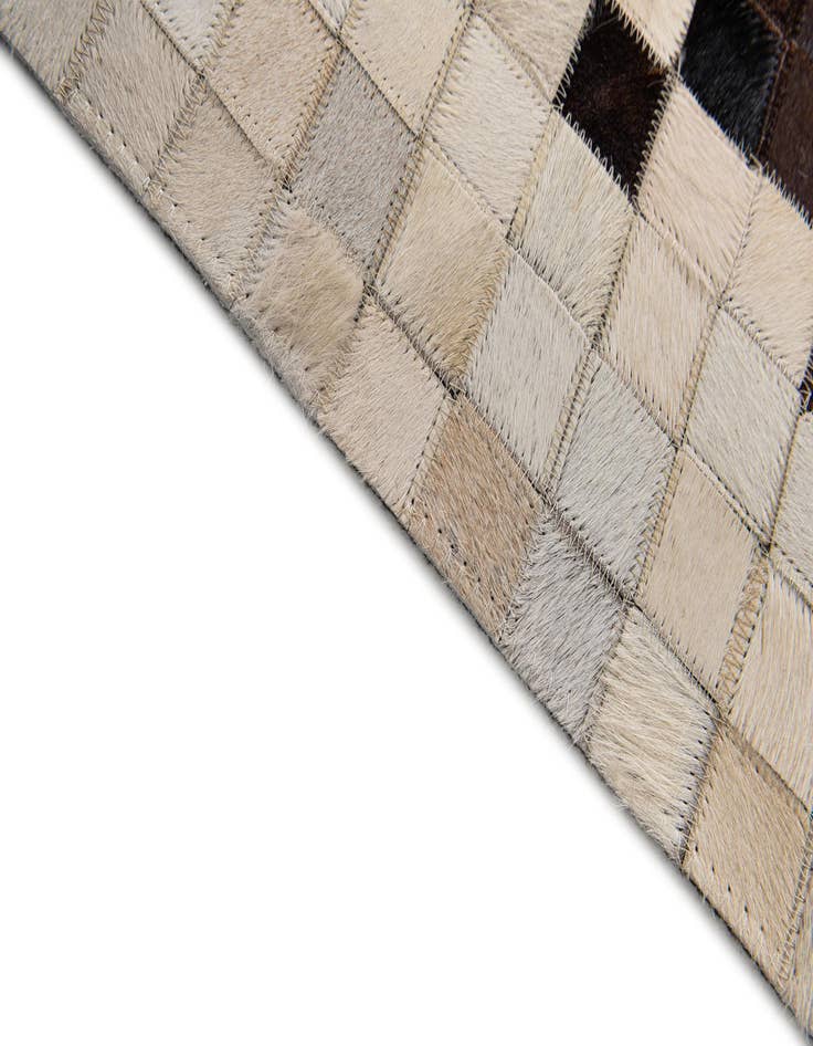 Detail image of 5' 1 x 7' 11 Cowhide Stocks Rug