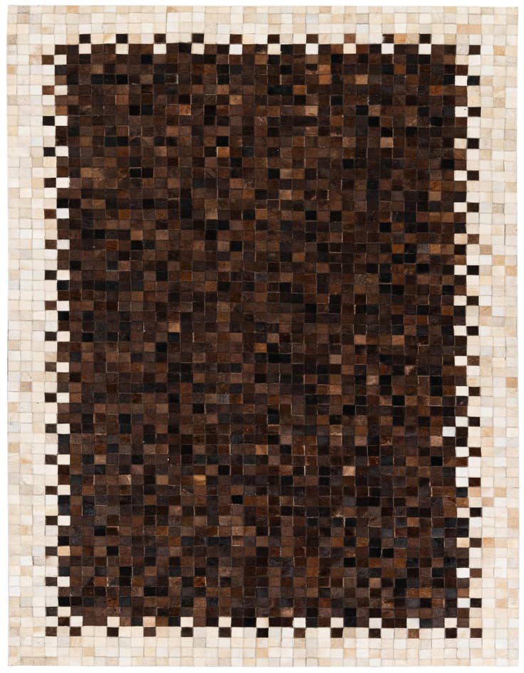 Detail image of 5' 1 x 7' 11 Cowhide Stocks Rug