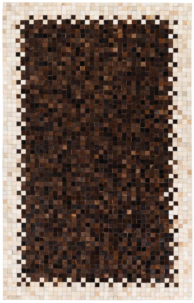 5' 1 x 7' 11 Cowhide Stocks Rug
