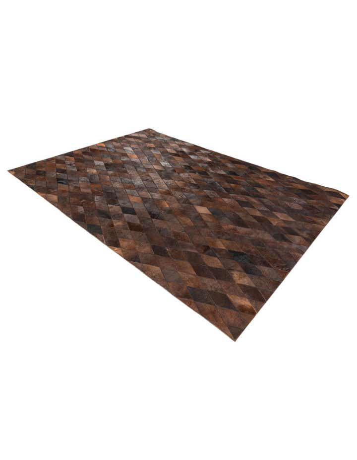 5' 7 x 7' 11 Cowhide Stocks Rug