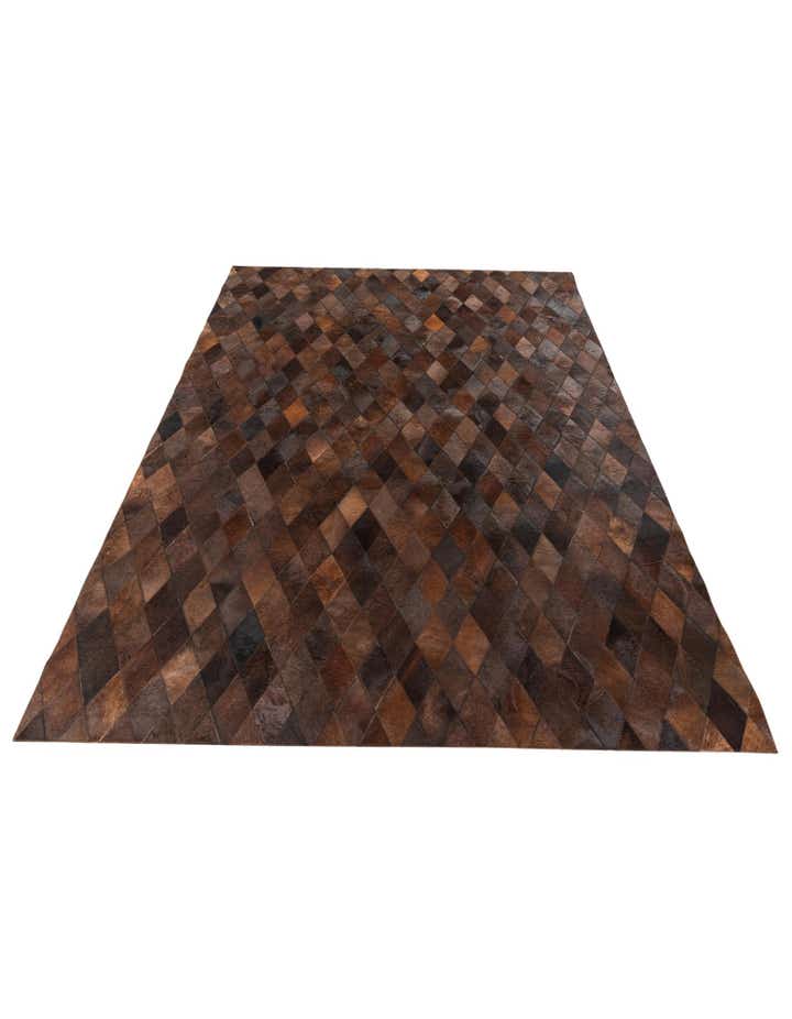 5' 7 x 7' 11 Cowhide Stocks Rug