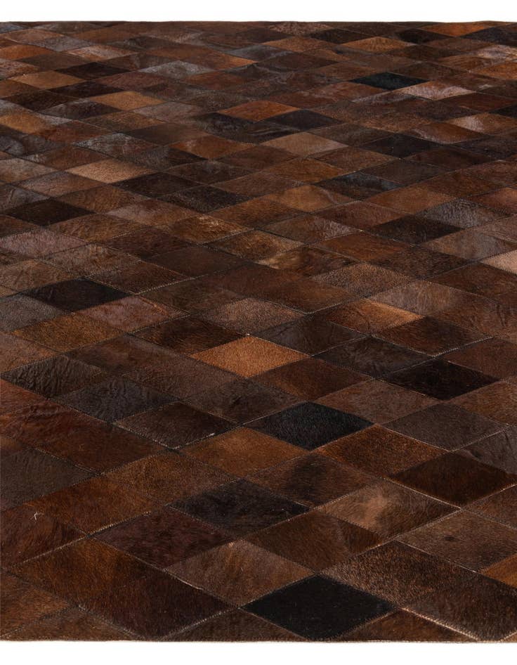 Detail image of 5' 7 x 7' 11 Cowhide Stocks Rug