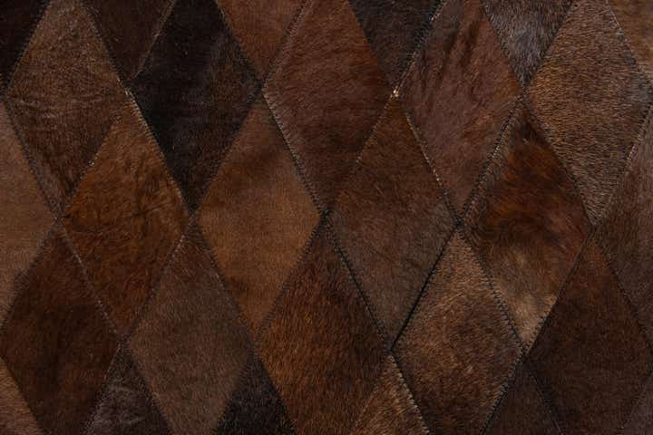5' 7 x 7' 11 Cowhide Stocks Rug
