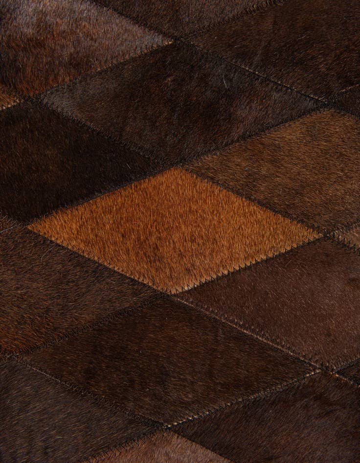 Detail image of 5' 7 x 7' 11 Cowhide Stocks Rug