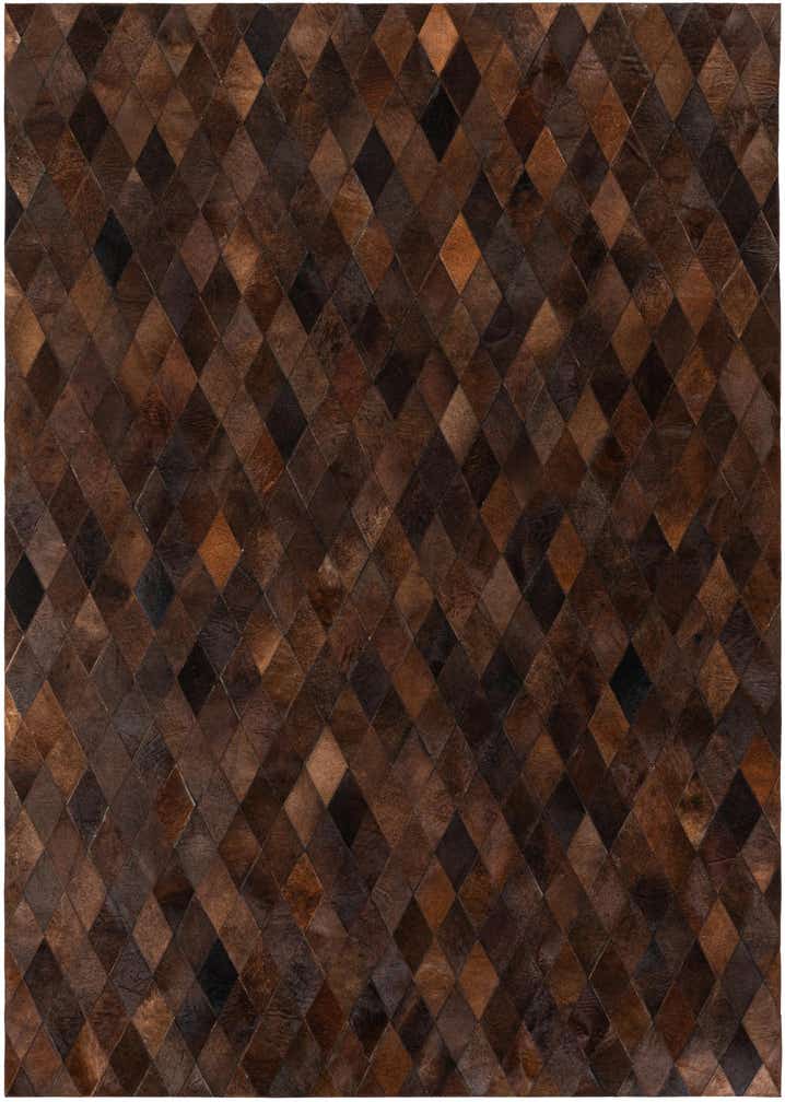 5' 7 x 7' 11 Cowhide Stocks Rug
