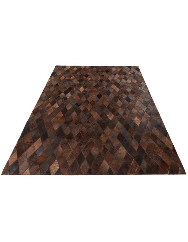 5' 7 x 7' 11 Cowhide Stocks Rug