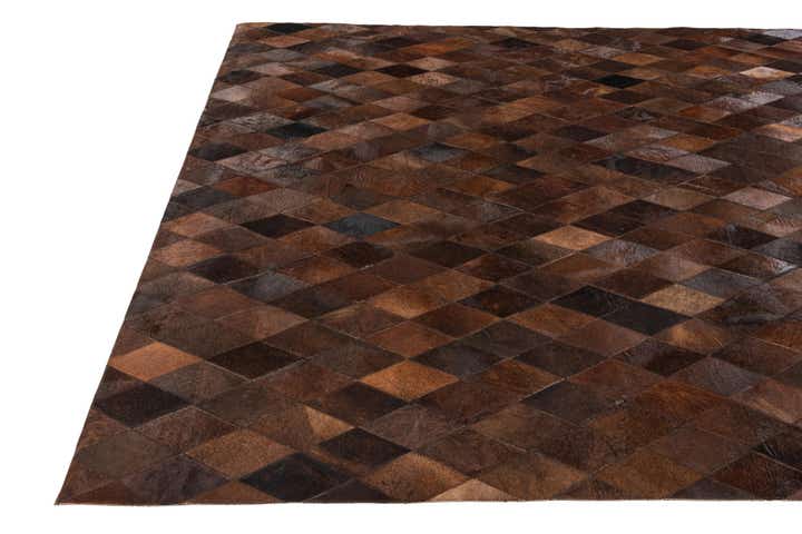 5' 7 x 7' 11 Cowhide Stocks Rug