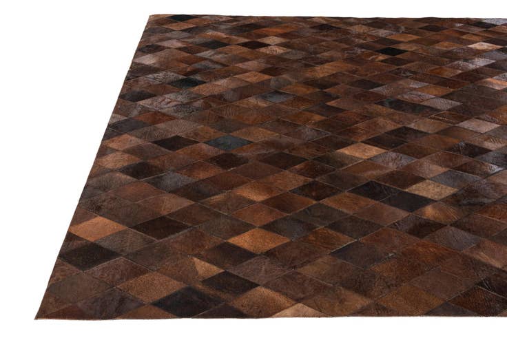 Detail image of 5' 7 x 7' 11 Cowhide Stocks Rug