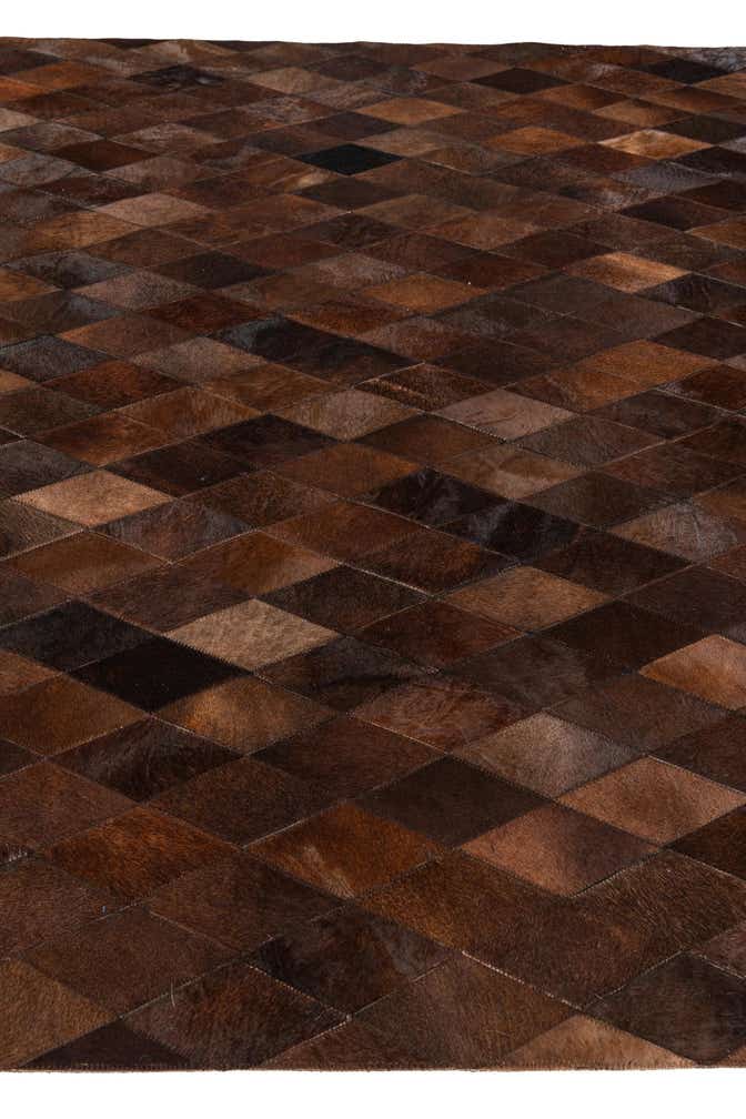 5' 7 x 7' 11 Cowhide Stocks Rug