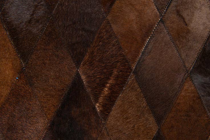 Detail image of 5' 7 x 7' 11 Cowhide Stocks Rug