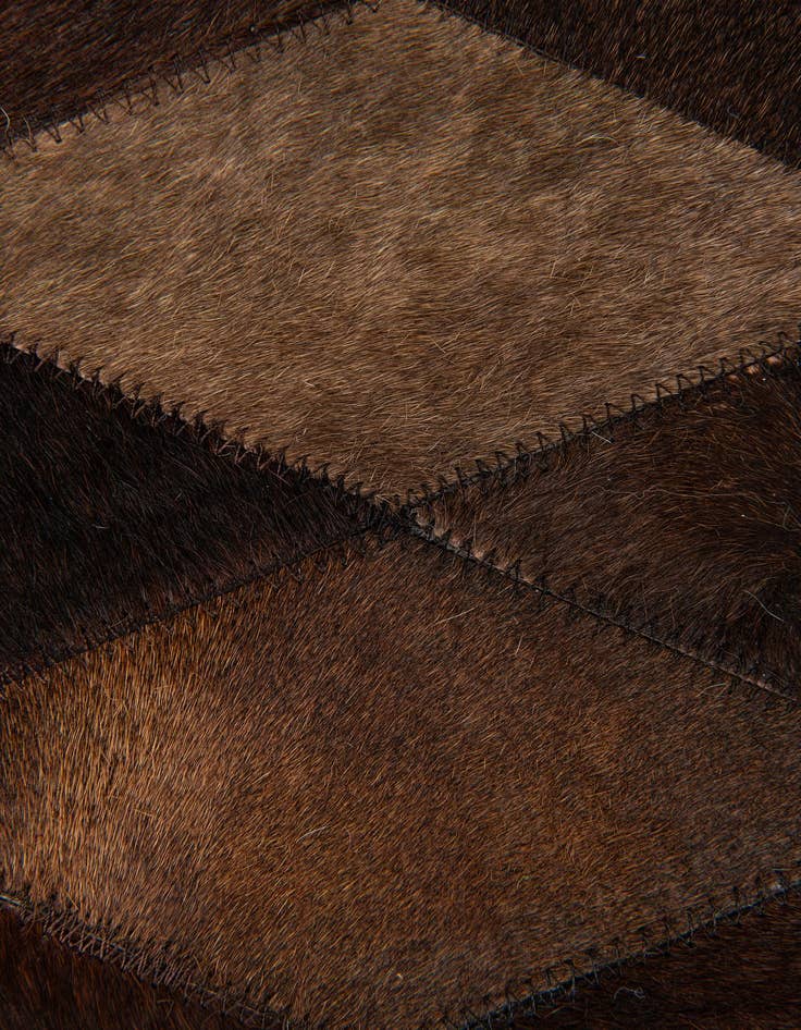 Detail image of 5' 7 x 7' 11 Cowhide Stocks Rug