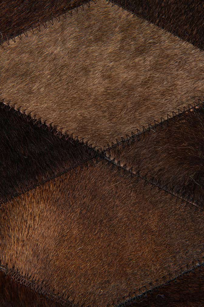 5' 7 x 7' 11 Cowhide Stocks Rug