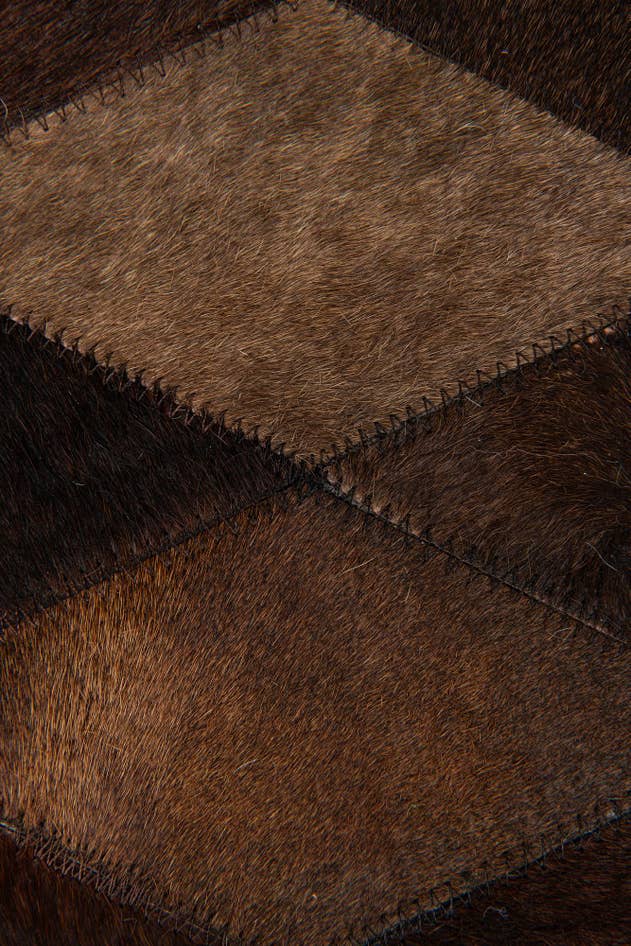 Detail image of 5' 7 x 7' 11 Cowhide Stocks Rug