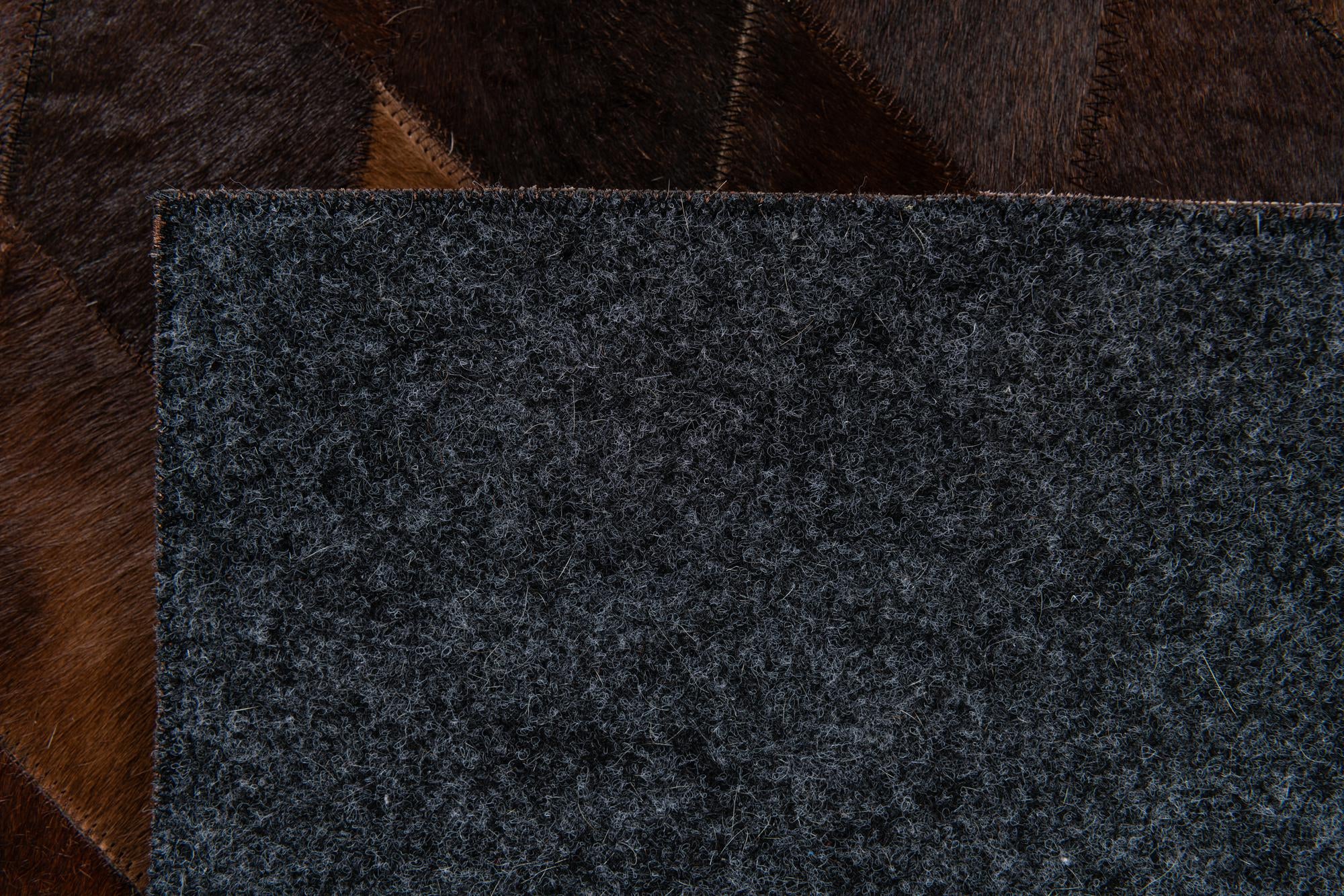 5' 7 x 7' 11 Cowhide Stocks Rug