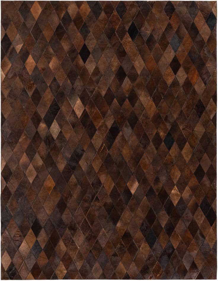 Detail image of 5' 7 x 7' 11 Cowhide Stocks Rug