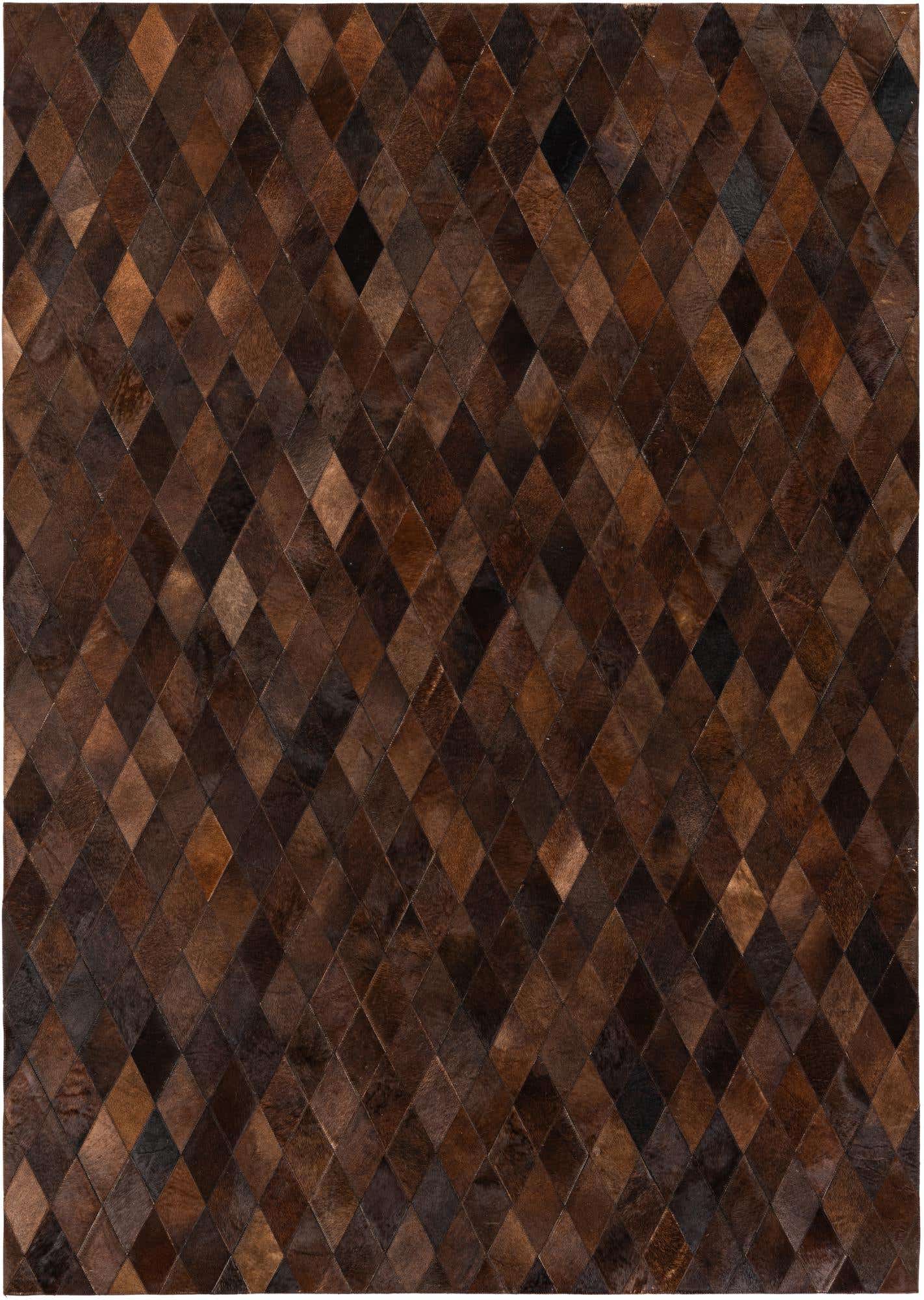 5' 7 x 7' 11 Cowhide Stocks Rug