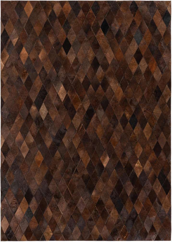 5' 7 x 7' 11 Cowhide Stocks Rug