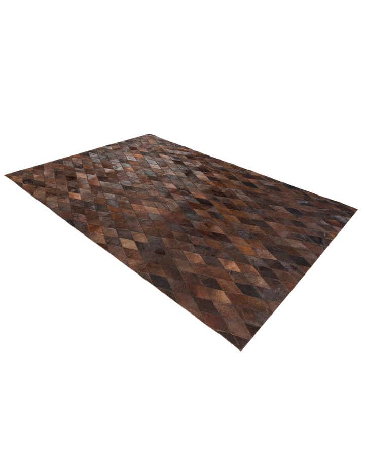 5' 7 x 7' 11 Cowhide Stocks Rug