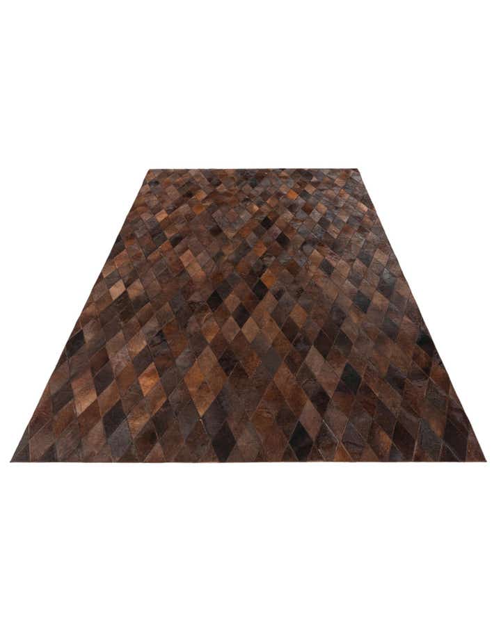 5' 7 x 7' 11 Cowhide Stocks Rug