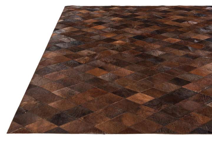 5' 7 x 7' 11 Cowhide Stocks Rug