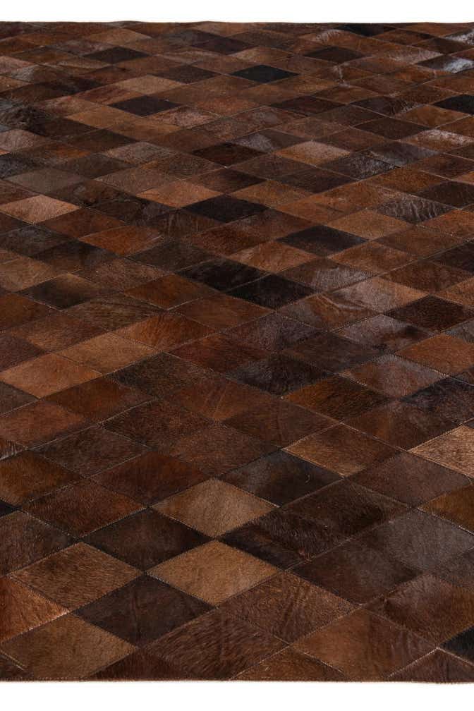 5' 7 x 7' 11 Cowhide Stocks Rug